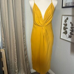 Mustard yellow dress